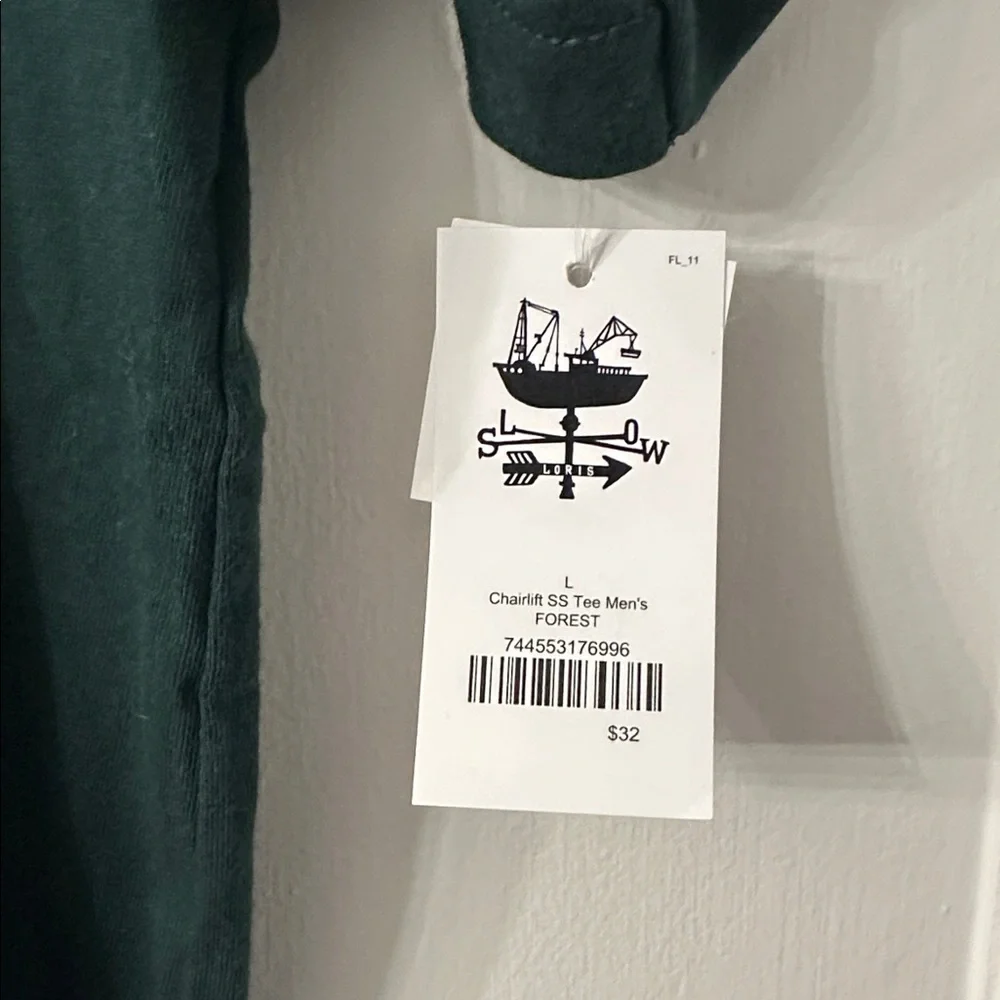 Slow Loris Chairlift SS Men’s Tee in FOREST - Picture 3 of 5